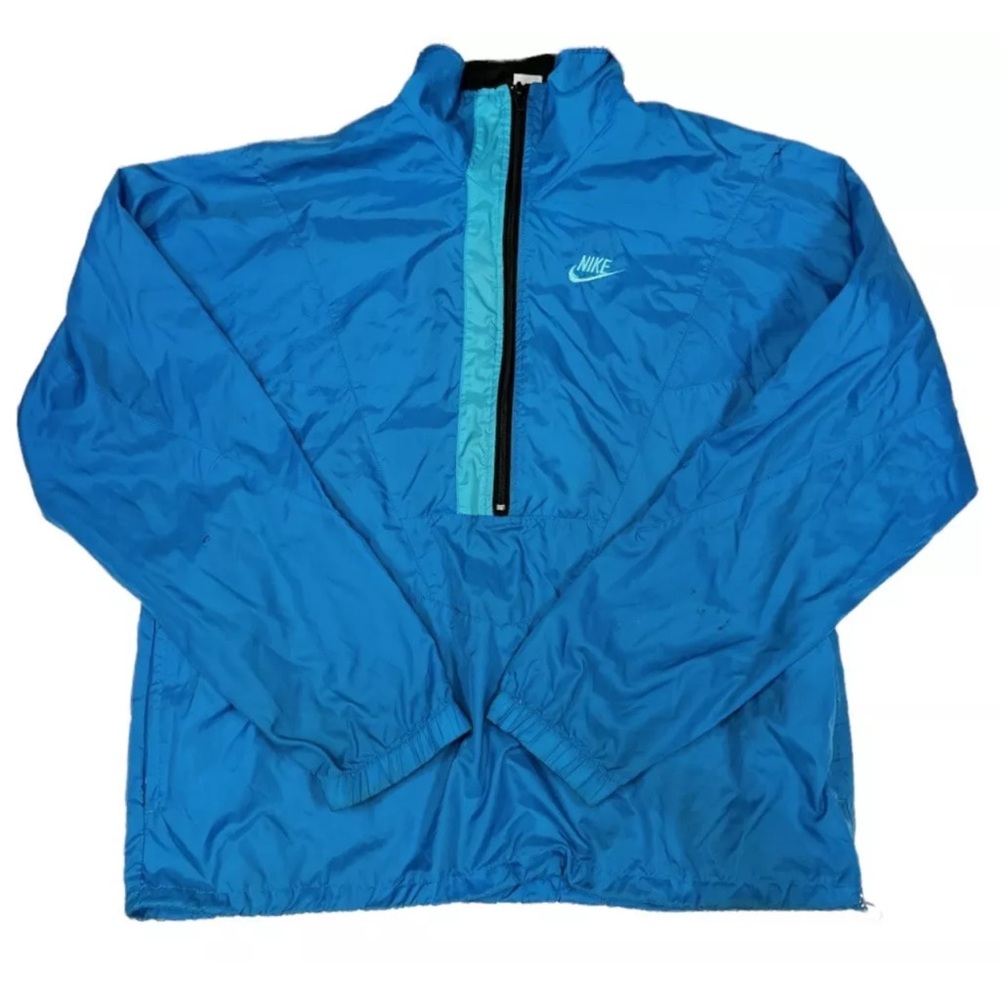 Vintage Nike Men’s Gray Tag Colorblock 1/2 Zip Windbreaker Jacket Size Large